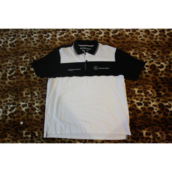 Vintage Chief Keef Ralph Lauren Style Mercedes Racing Nascar Polo - Picture 1 of 3